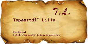 Tapasztó Lilla névjegykártya