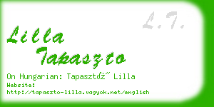 lilla tapaszto business card